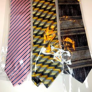 BUY 1 GET 2 FREE! NEW Brand Name Men’s Neck Tie 100% Silk